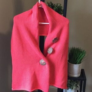 Pure Hand Knit sweater shawl/wrap